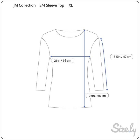 JM Collection Womens XL 3/4 Sleeve Textured Top Casabella Pink Keyhole Detail - Picture 2 of 5